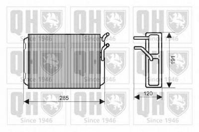 QUINTON HAZELL qhr2154 -  Теплообменник, отопление салона